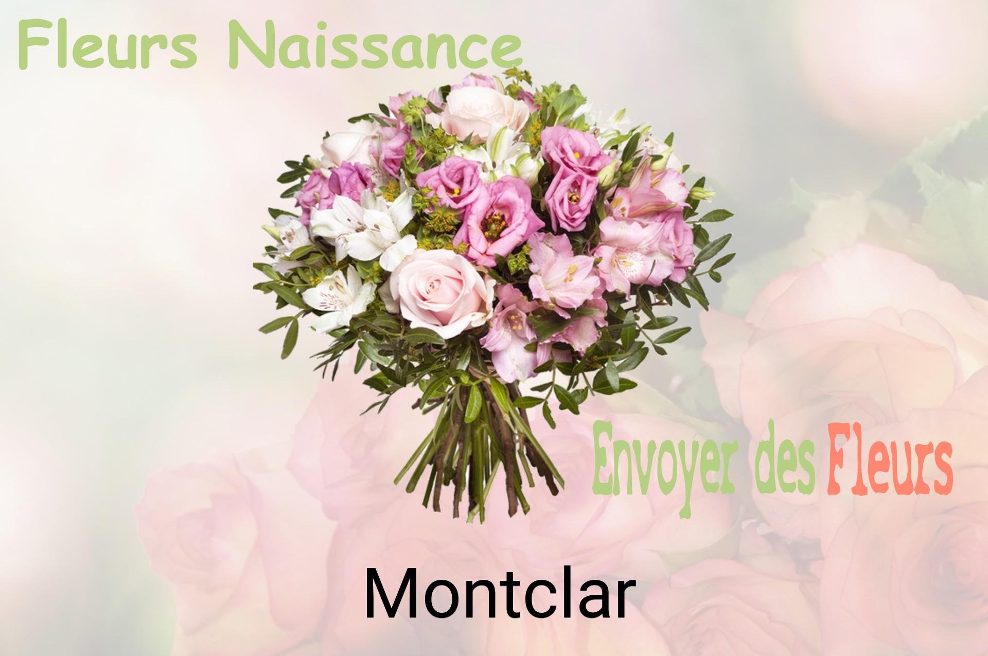 Bouquet de fleurs de naissance livré à Montclar